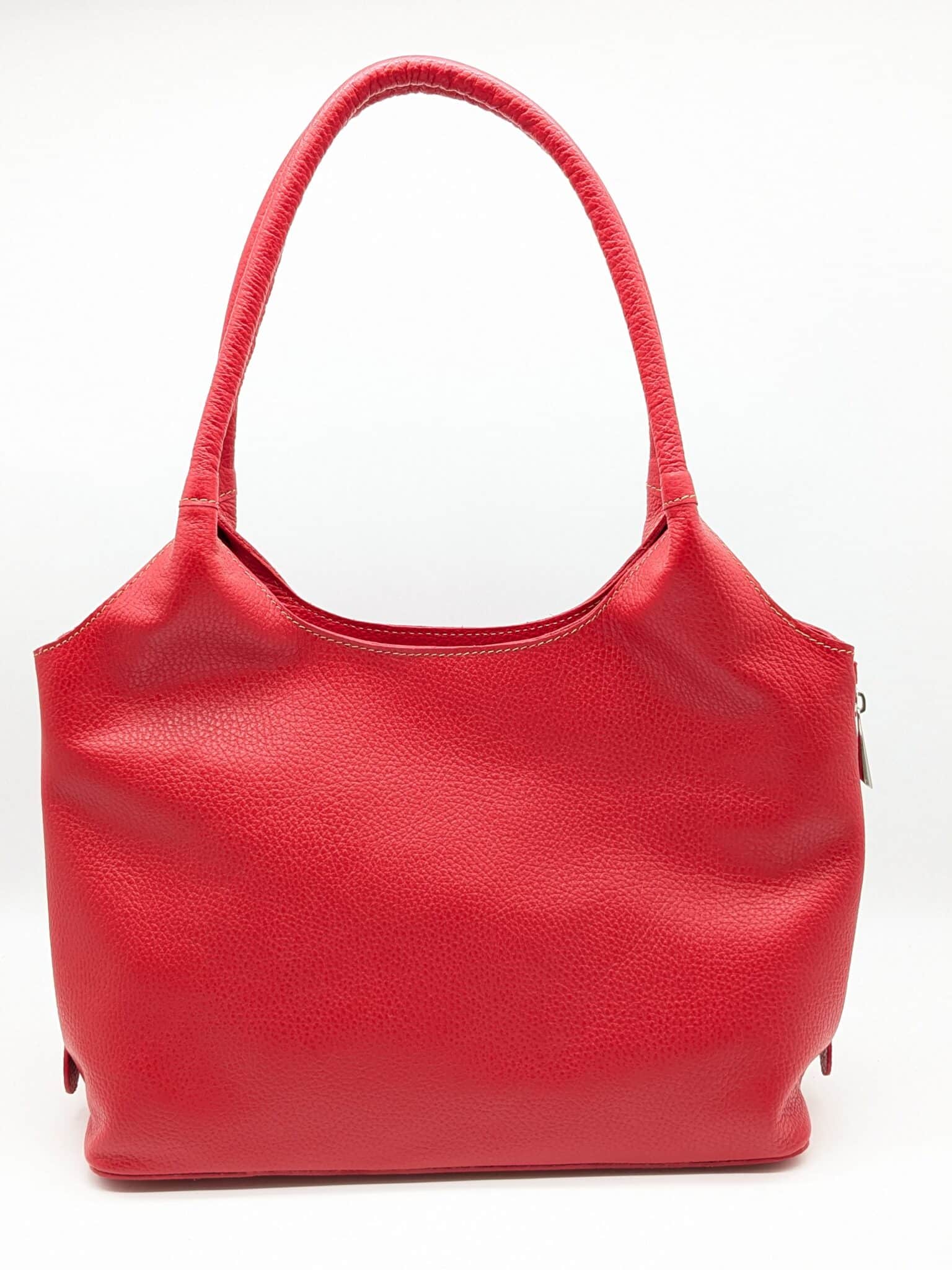 Sac 20016 cuir grainé rouge