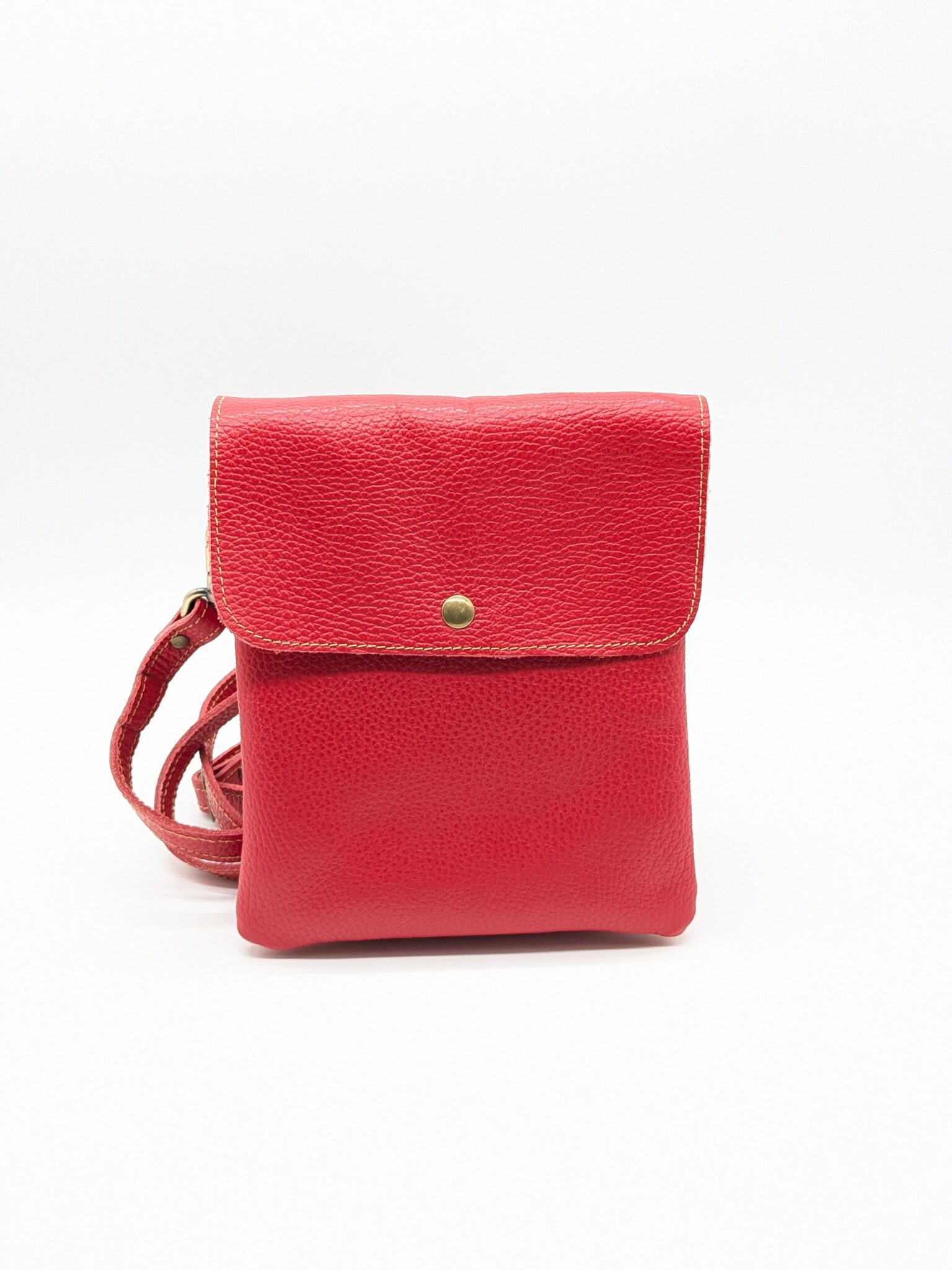 sac Emma rouge cuir grainé