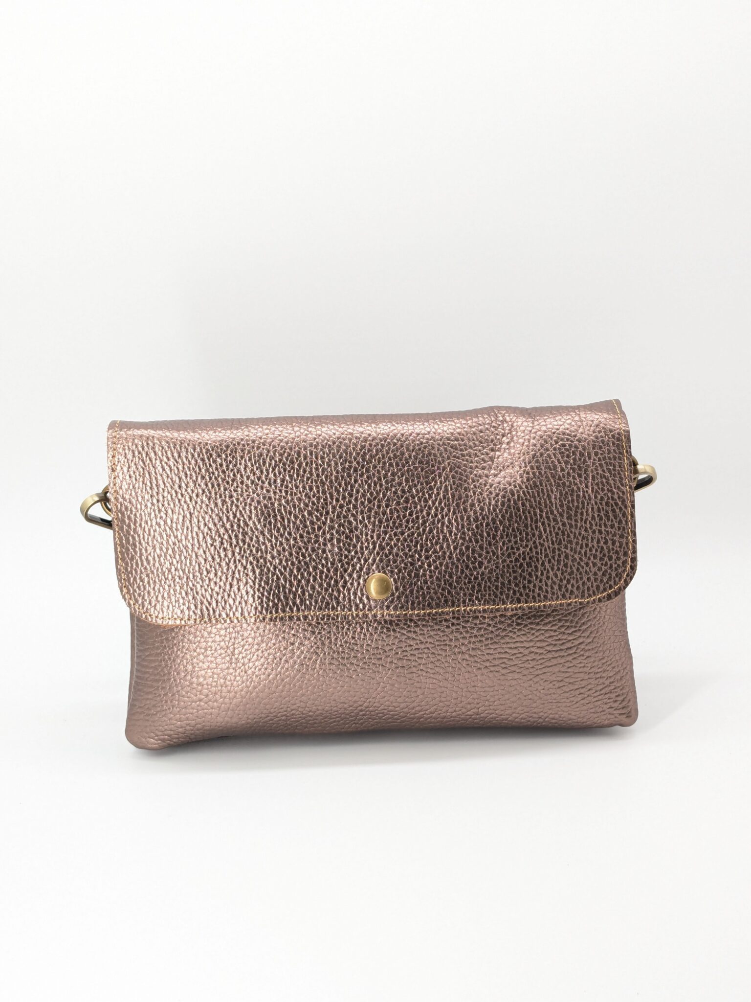 Sac Claire doré cuir grainé