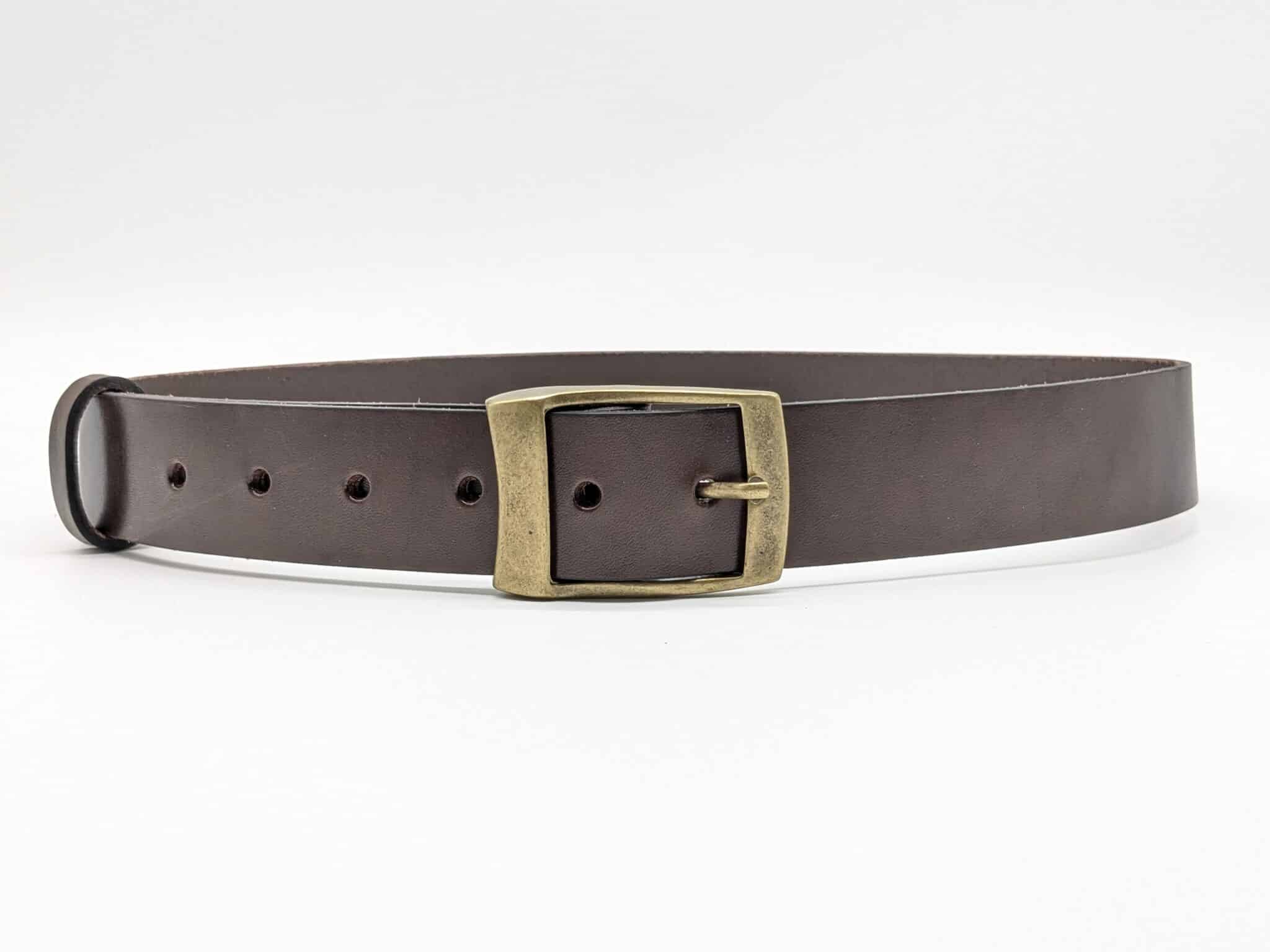 ceinture marron en cuir de vachette