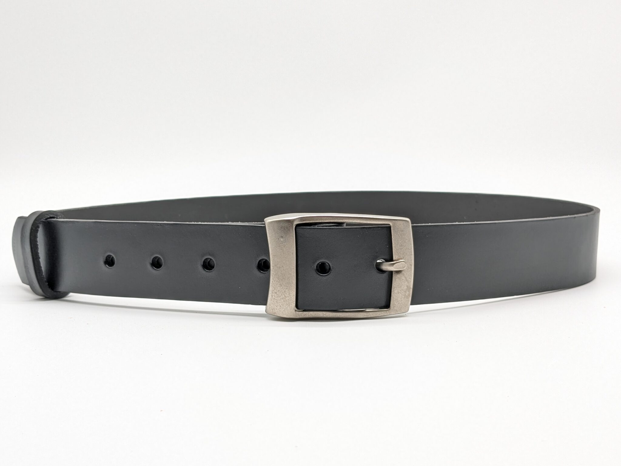 ceinture noire en cuir de vachette